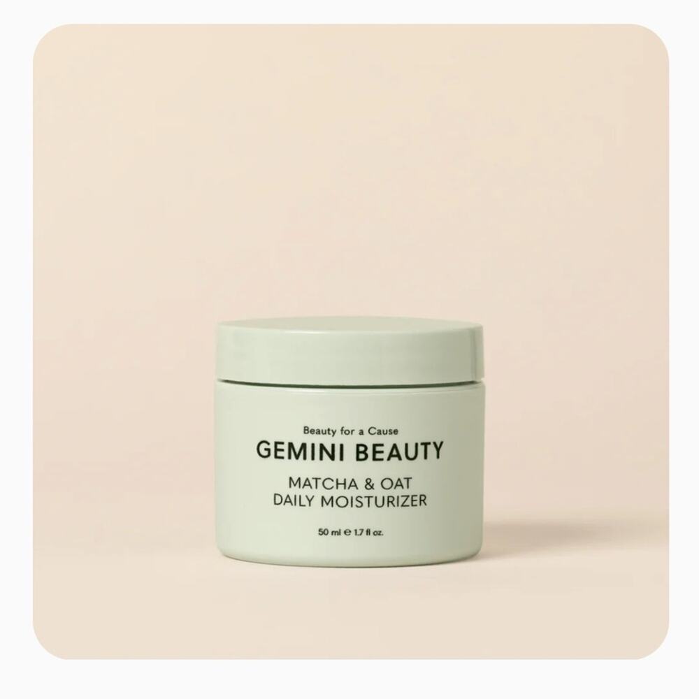 NIB GEMINI BEAUTY Matcha & Oat Daily Moisturizer